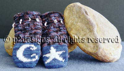 noah's celestial socks - heel detail